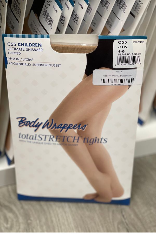 Body Wrappers Children s Ultra Shimmery Dance Tights Jazzy Tan The Dance Shop Long Island