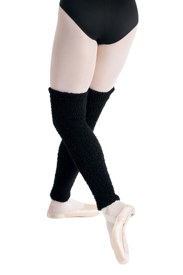 Capezio Harmonie Pamper Leg Warmers in Black at The Dance Shop Long Island