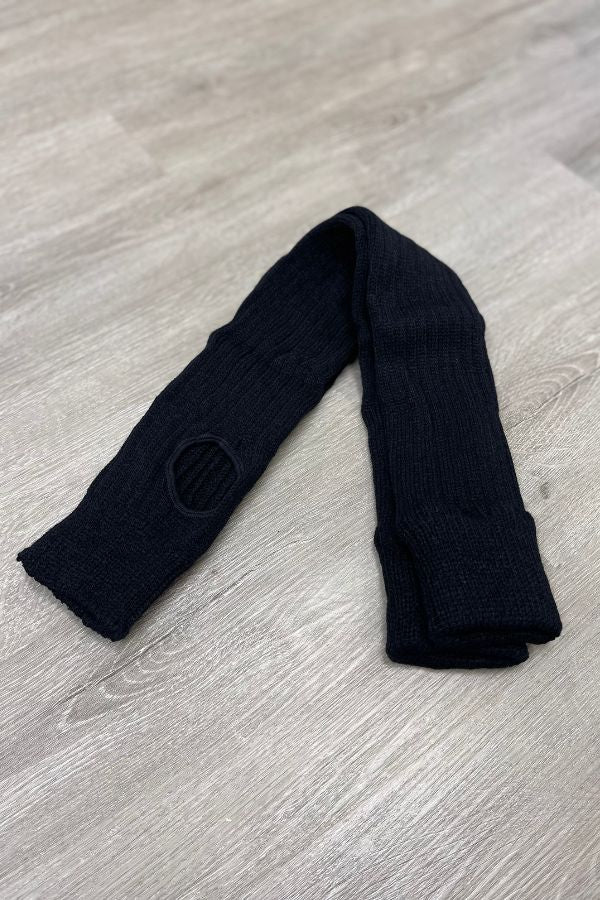 27 Inch Stirrup Leg Warmers in Black at The Dance Shop Long Island