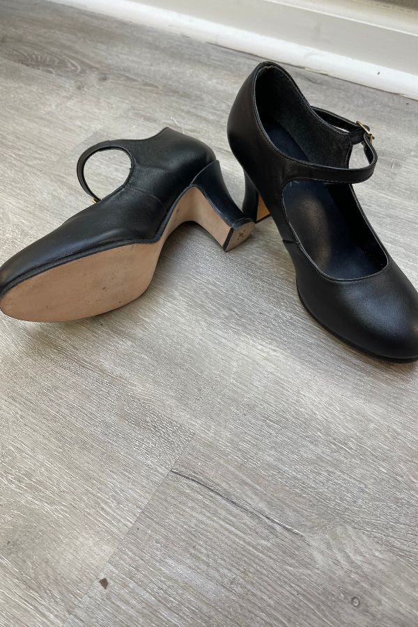 Capezio Black Manhattan Character Shoes 653 at The Dance Shop Long Island