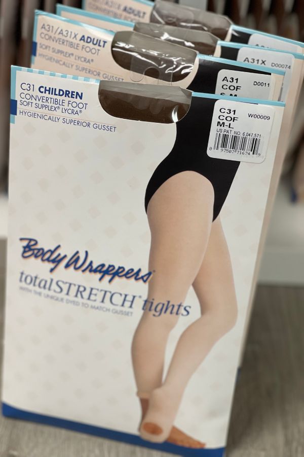 Body Wrappers Adult Convertible Dance Tights in Coffee Style A31 at The Dance Shop Long Island
