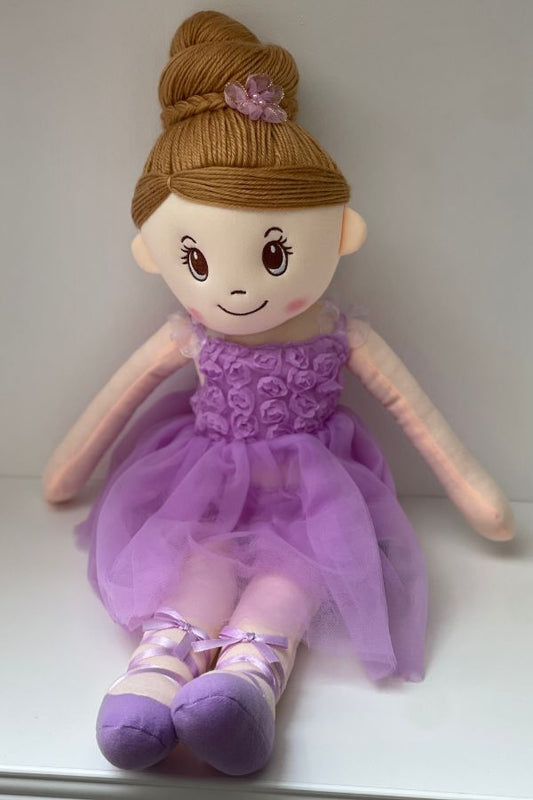 22 inch ballerina doll in lavender at The Dance Shop Long Island