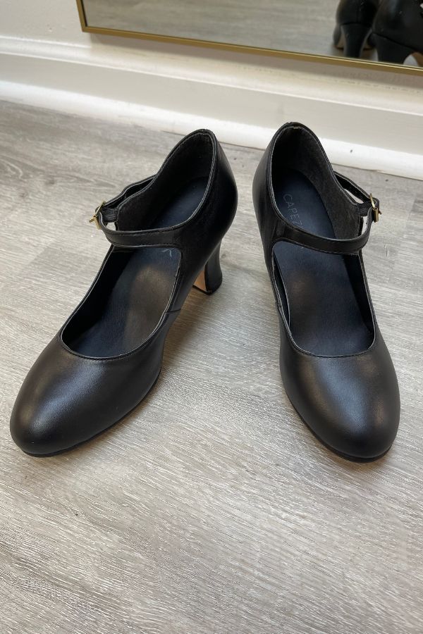 Capezio Black Manhattan Character Shoes 653 at The Dance Shop Long Island