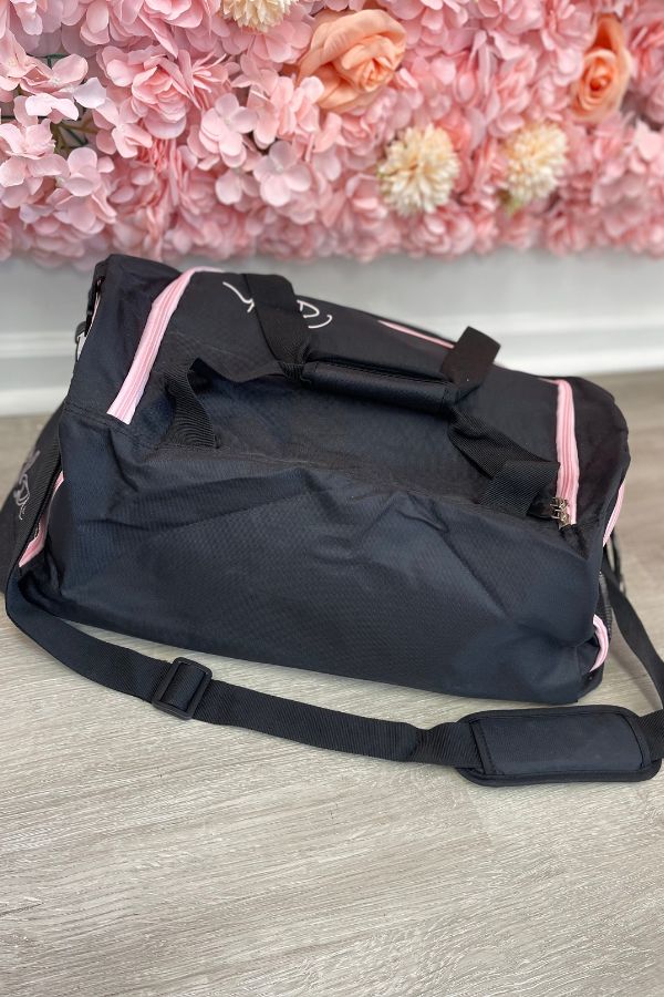 Bloch Ballet Duffel Bag in Black and Pink Style A311 at The Dance Shop Long Island