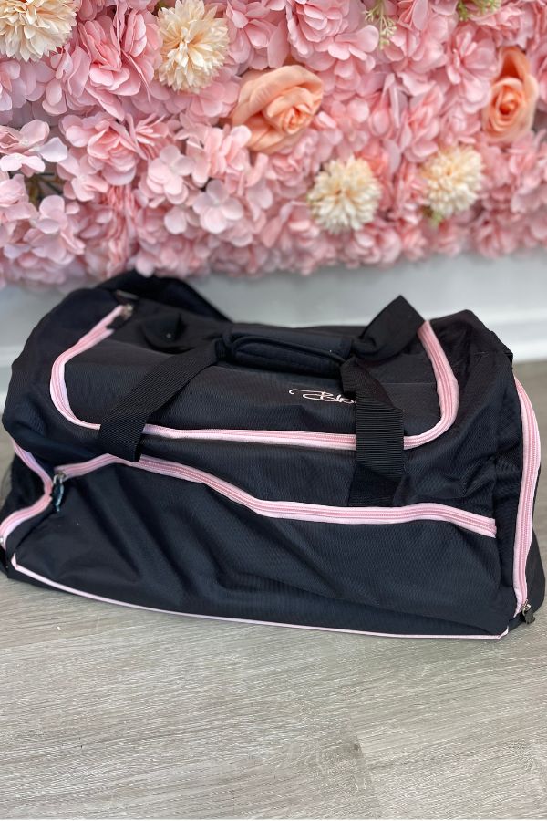 Bloch Ballet Duffel Bag in Black and Pink Style A311 at The Dance Shop Long Island