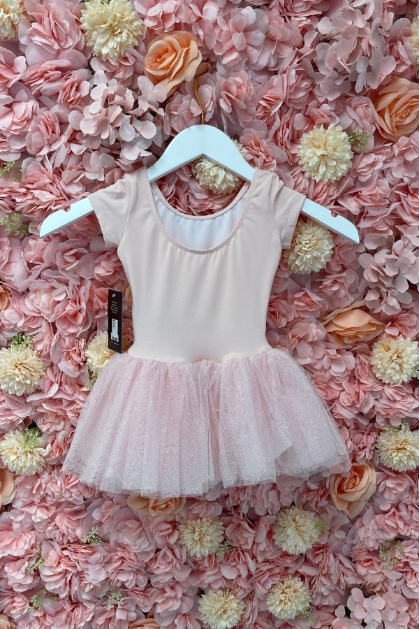 Bloch Girls Cap Sleeve Tutu Dress in Candy Pink Style CL1022 at The Dance Shop Long Island