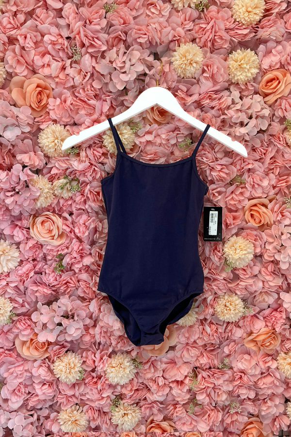 Bloch Girls Camisole Leotard with Scoop Back in Navy Style CL5407 at The Dance Shop Long Island