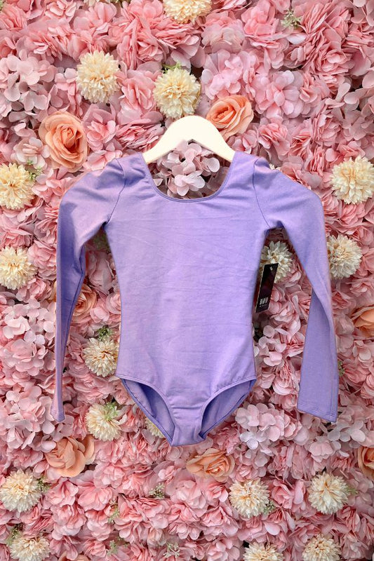 Bloch Children's Premier Long Sleeve Leotard in Lavender Style CL5409 at The Dance Shop Long Island