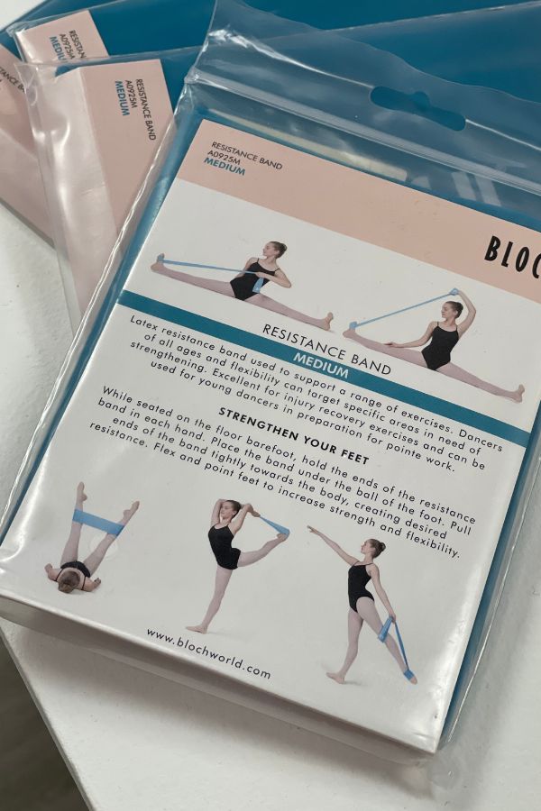 Bloch Dancer Resistance Bands in Medium Strength Teal Green at The Dance Shop Long Island