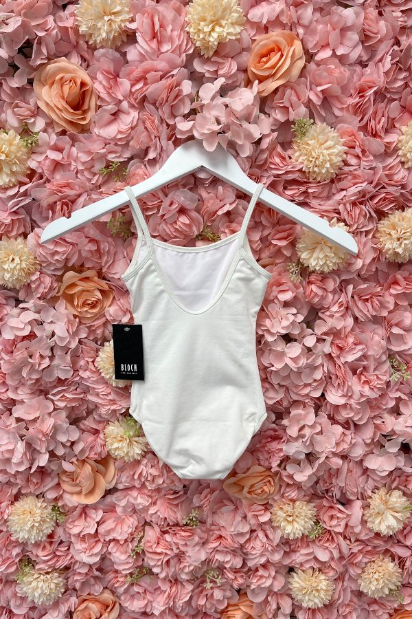 Bloch Girls White Camisole Leotard CL5407 at The Dance Shop Long Island