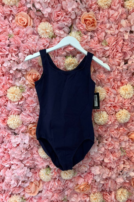 BlochLadies Basic Tank Leotard in Navy Style L5405 at The Dance Shop Long Island