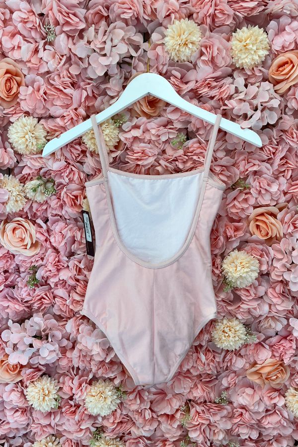 Bloch Women's Sissone V-Back Camisole Leotard in Light Pink Style L5407 at The Dance Shop Long Island