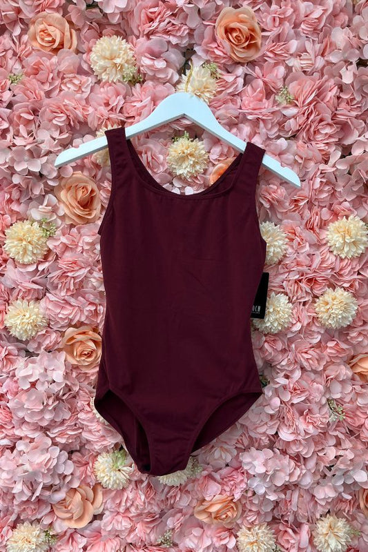 Bloch Ladies Basic Tank Leotard in Burgundy Style L5405 at The Dance Shop Long Island