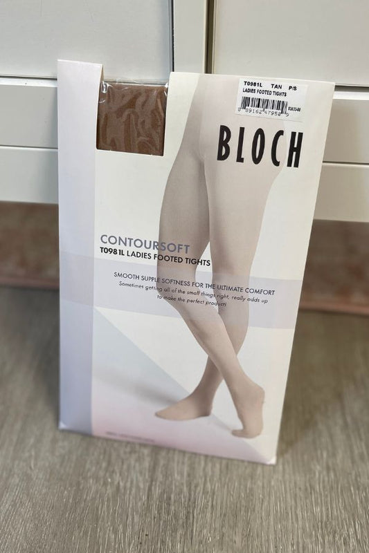 Bloch Ladies ContourSoft Footed Dance Tights in Tan Style T0981L at The Dance Shop Long Island