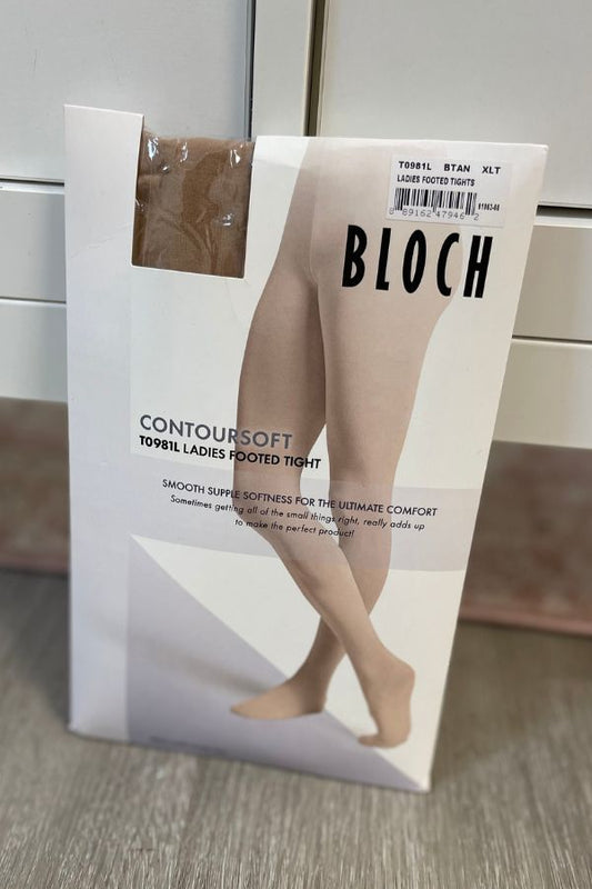 Bloch Ladies ContourSoft Footed Dance Tights in Bloch Tan Style T0981L at The Dance Shop Long Island