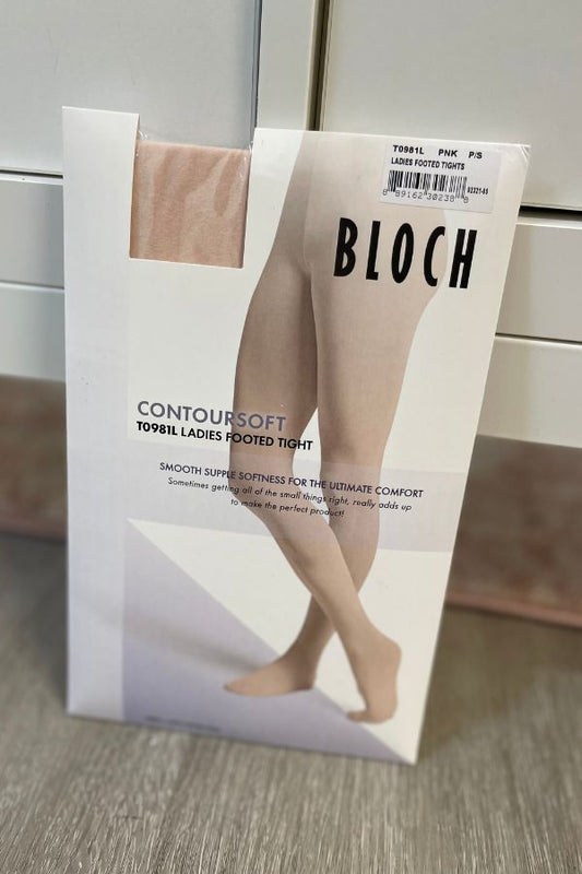 Bloch Ladies ContourSoft Footed Dance Tights in Pink Style T0981L at The Dance Shop Long Island