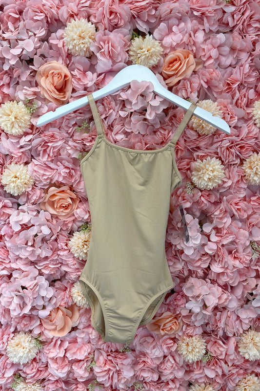Bloch Ladies Nylon Adjustable Strap Leotard in Sand Style L8720 at The Dance Shop Long Island