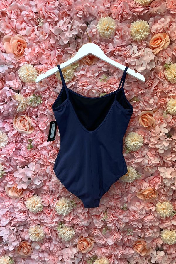 Bloch Ladies Sissone V-Back Camisole Leotard in Navy Style L5407 at The Dance Shop Long Island