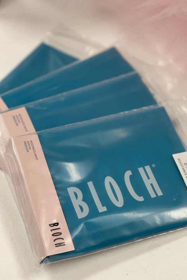 Bloch Dancer Resistance Bands in Medium Strength Teal Green at The Dance Shop Long Island