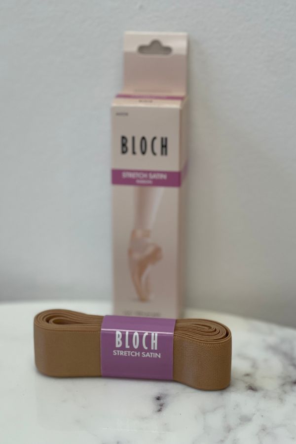 Bloch Stretch Satin Ribbon in Tonal B24 A0528 at The Dance Shop Long Island