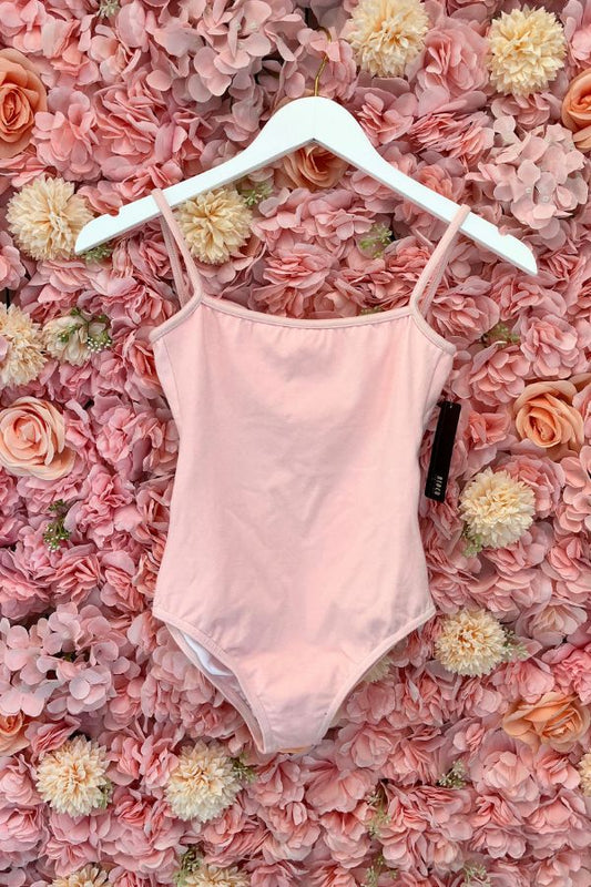 Bloch Women's Sissone V-Back Camisole Leotard in Light Pink Style L5407 at The Dance Shop Long Island