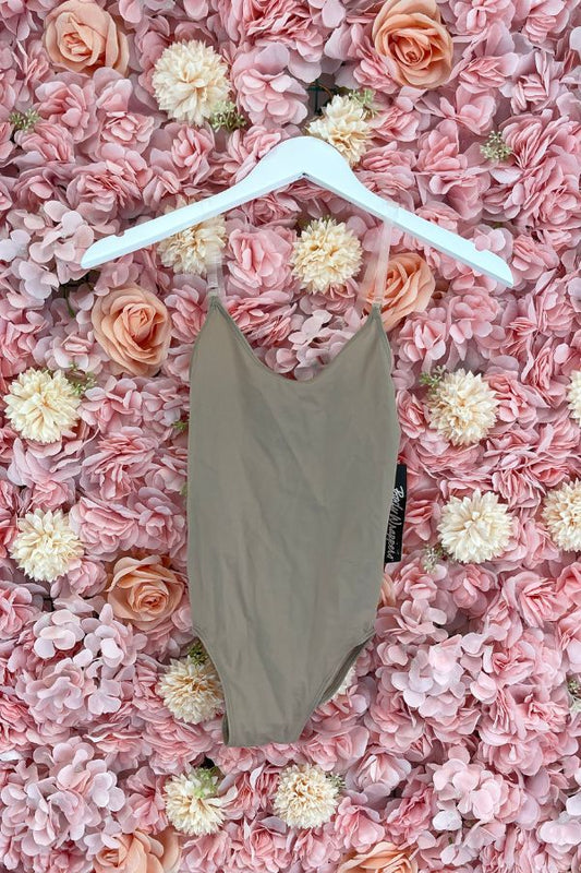 Body Wrappers Children's Clear Strap Bodyliner in Nude at The Dance Shop Long Island