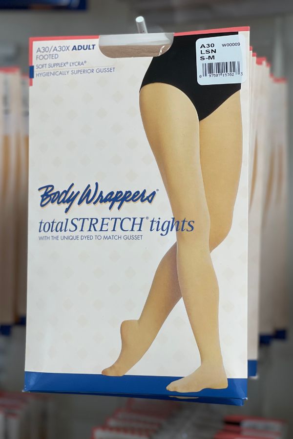 Body Wrappers Adult Footed Dance Tights A30 in Light Suntan at The Dance Shop Long Island