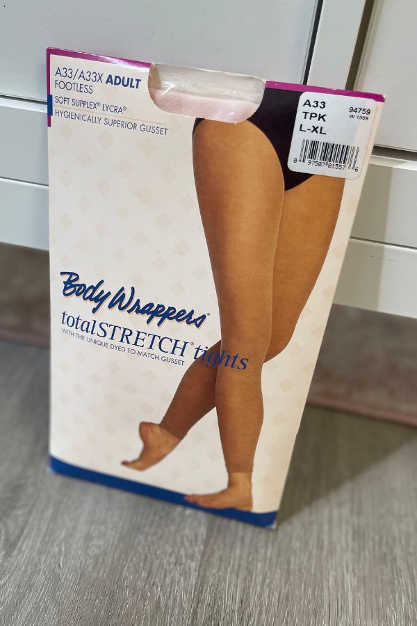 Body Wrappers Adult Footless Tights in Theatrical Pink Style A33 at The Dance Shop Long Island