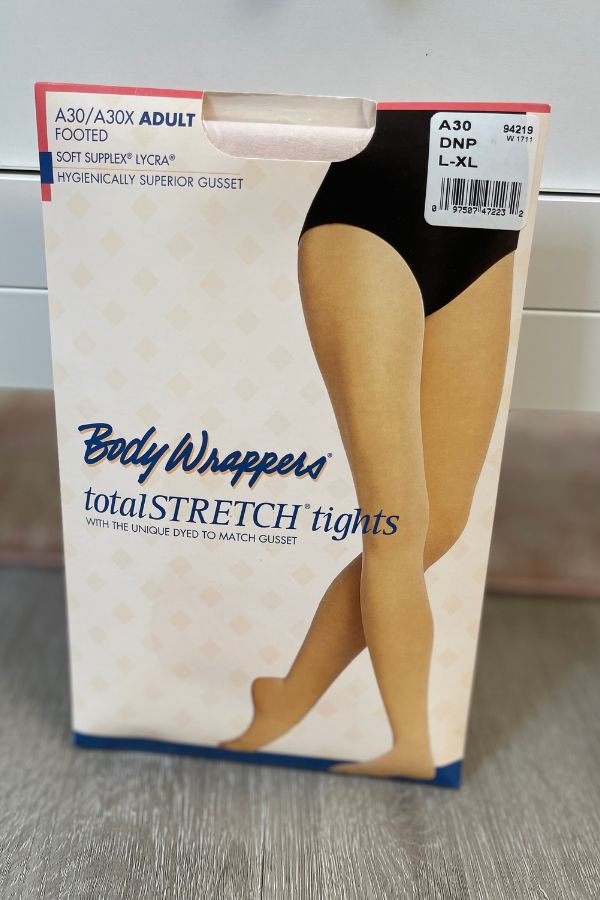 Body Wrappers Adult TotalSTRETCH Footed Dance Tights in Dance Pink Style A30 at The Dance Shop Long Island