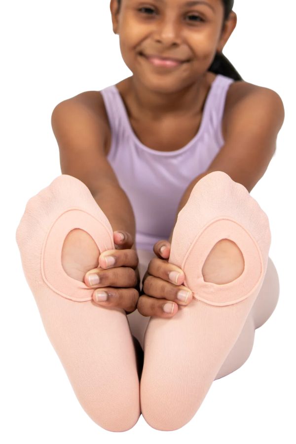  Childrens TotalSTRETCH Convertible Dance Tights are seamless.