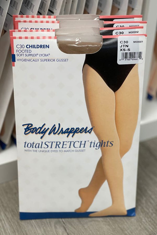 Body Wrappers Children's Footed Dance Tights C30 in Jazzy Tan at The Dance Shop Long Island