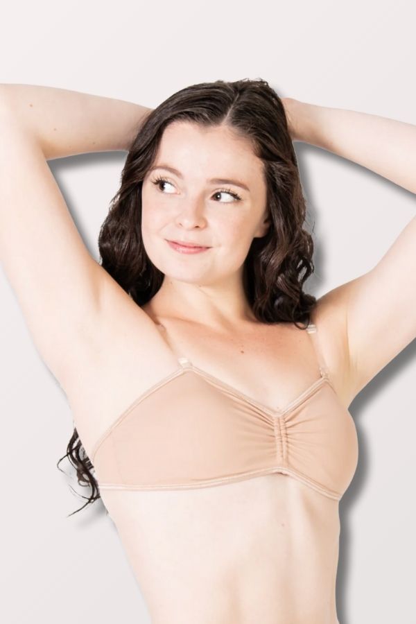 Body Wrappers Cinch Padded Bandeau Bra in Nude Style 292 at The Dance Shop Long Island