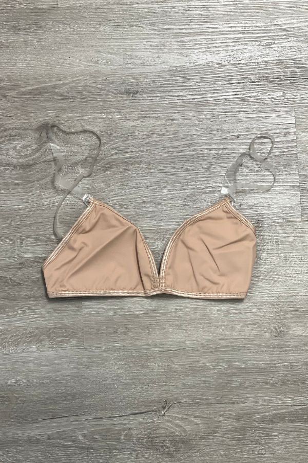 Body Wrappers Deep-V Plunge Bra in Nude Style 283 at The Dance Shop Long Island