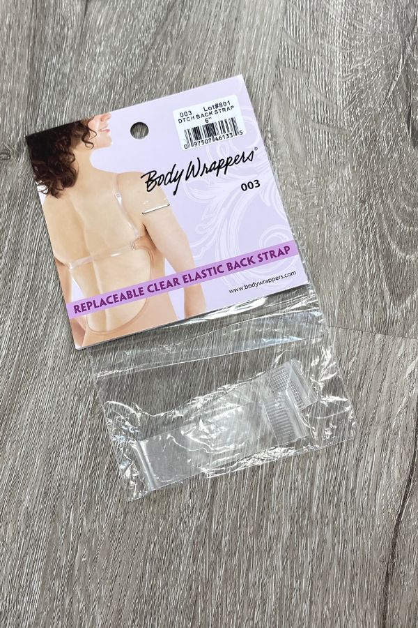 Body Wrappers Clear Detachable Back Strap 003 at The Dance Shop Long Island