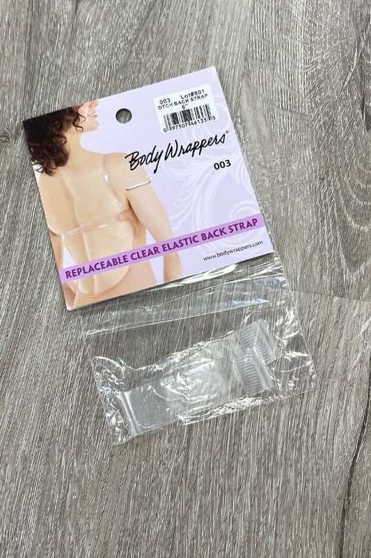 Body Wrappers Clear Detachable Back Strap 003 at The Dance Shop Long Island