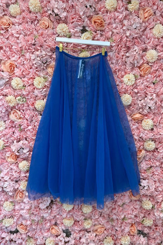 Body Wrappers Long Full Chiffon Skirt in Royal Style 538 at The Dance Shop Long Island