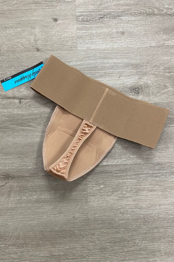 Mens Nude Thong Dance Belt with Wide Waist at The Dance Shop Long Island