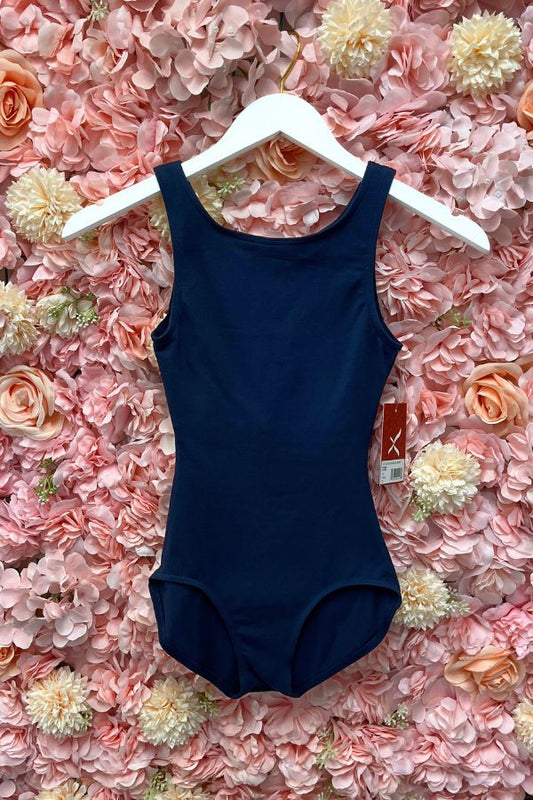 Capezio Adult High Neck Tank Leotard in Navy Style CC201 at The Dance Shop Long Island