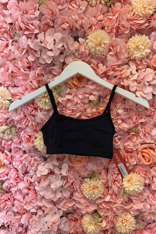 Capezio Camisole Bra Top in Black Style TB102C at The Dance Shop Long Island