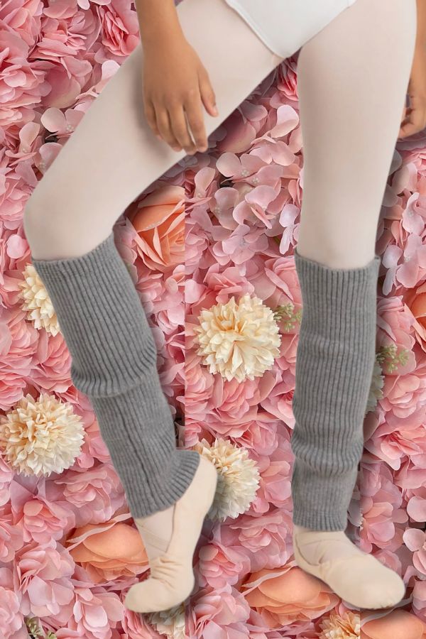 Capezio Children's 12 Inch Leg Warmers in Heather Gray Style CK10956C at The Dance Shop Long Island