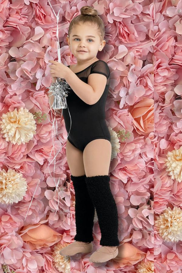 Capezio 12 Inch Harmonie Pamper Leg Warmers in Black Style CK10980C at The Dance Shop Long Island