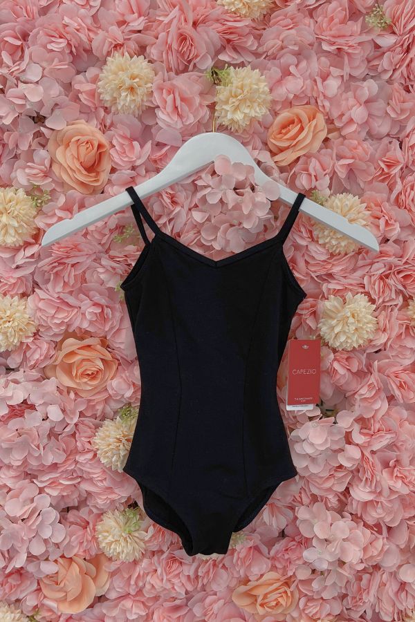 Capezio Children's Princess Seam Camisole Leotard in Black Style CC101C at The Dance Shop Long Island