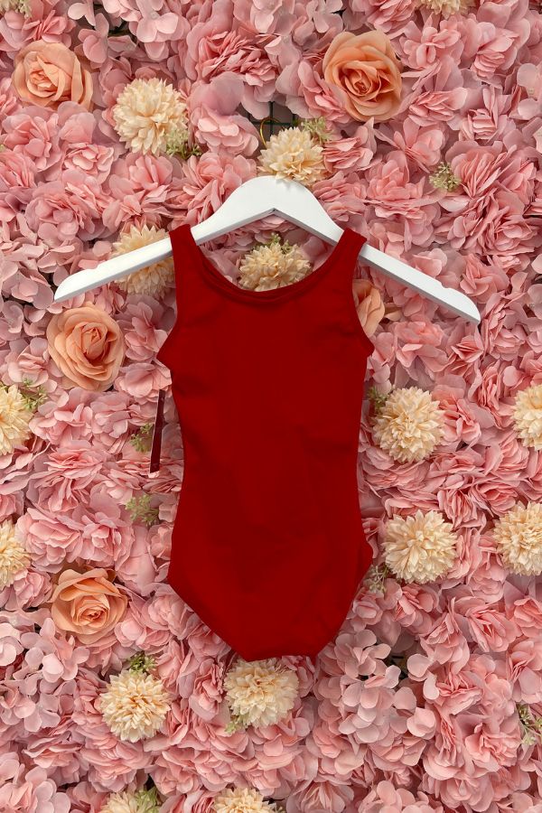 Capezio Children's Tank Leotard in Red Style TB142C at The Dance Shop Long Island