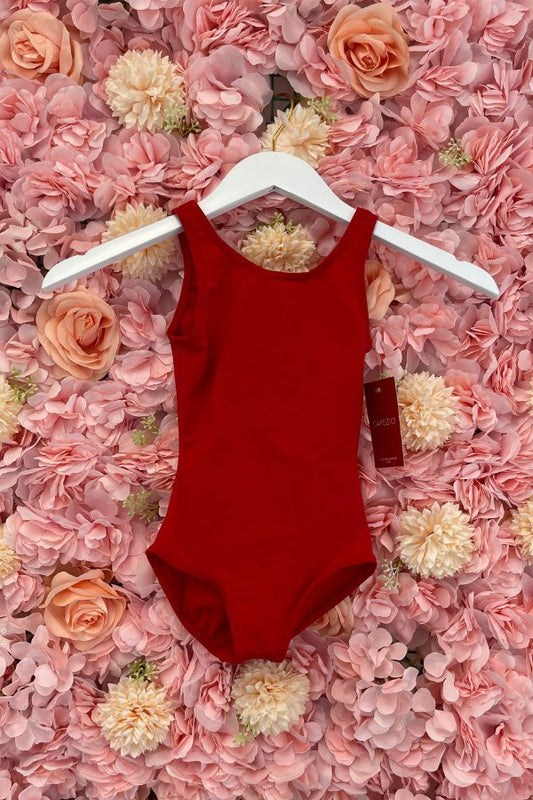 Capezio Children's Tank Leotard in Red Style TB142C at The Dance Shop Long Island