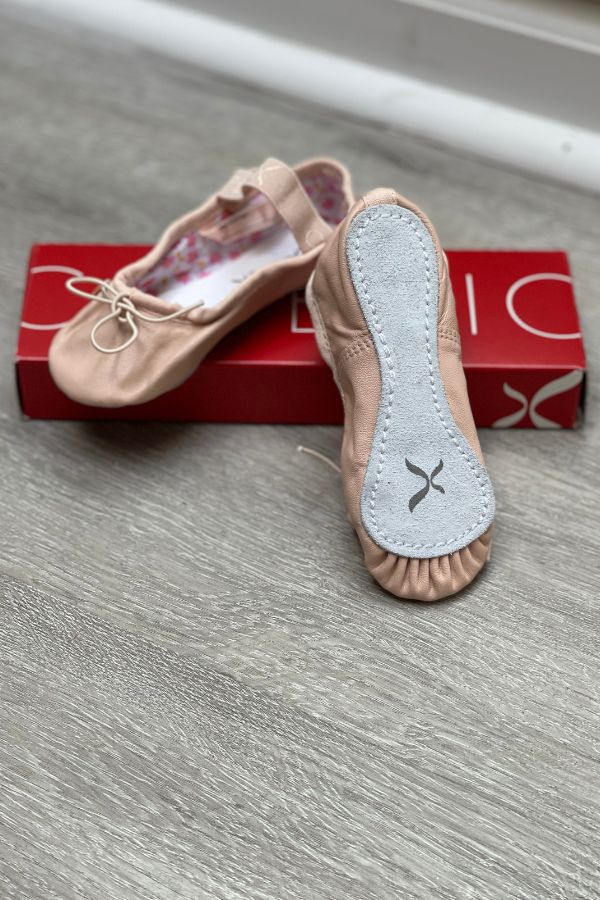 Capezio Daisy Leather Ballet Shoes in Ballet Pink at The Dance Shop Long Island