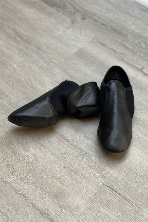 Capezio EJ2 Adult Black Jazz Slip On Jazz Shoes E Series at The Dance Shop Long Island