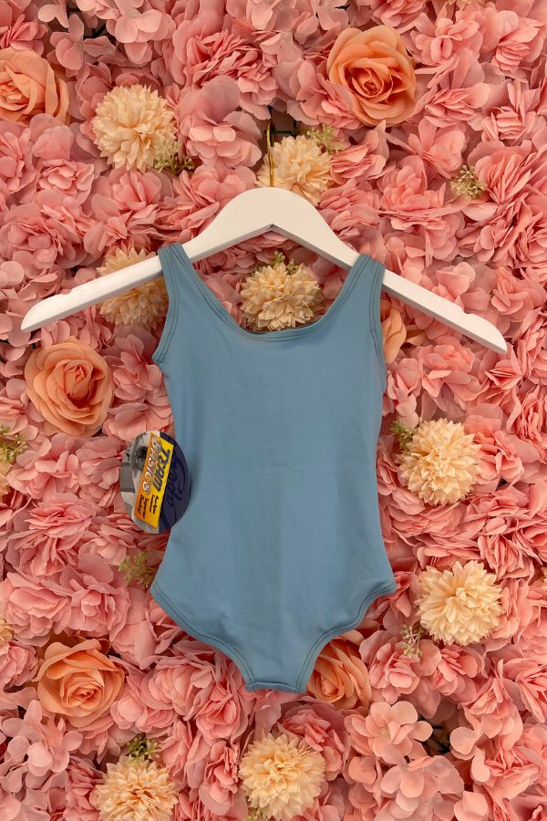 Capezio Children's Tank Leotard in Light Blue Style TB142C at The Dance Shop Long Island