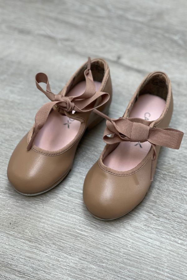 Capezio Children's Jr. Tyette Tap Shoes in Caramel Style N625C at The Dance Shop Long Island