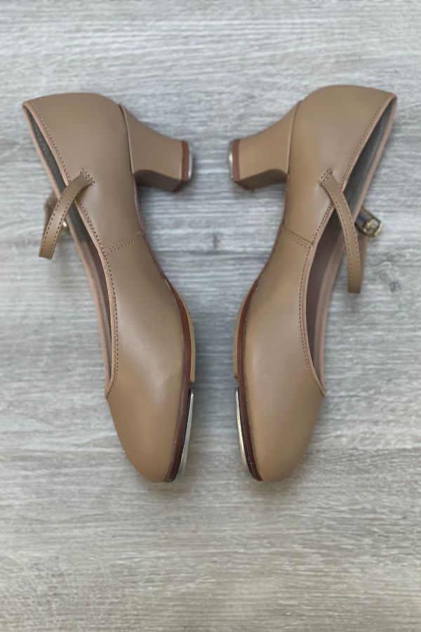 Capezio Tap Jr Footlight High Heel Tap Shoes in Caramel at The Dance Shop Long Island