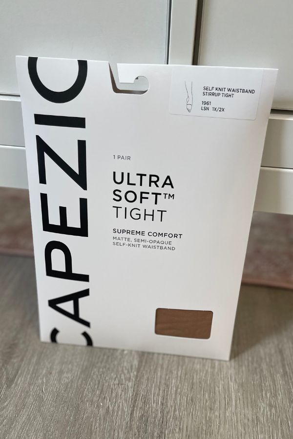 Capezio Ultra Soft Stirrup Tights in Light Suntan Plus Size Style 1961 at The Dance Shop Long Island